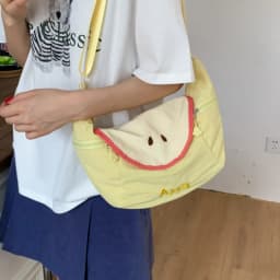 Cute Fresh Fruit Dumpling Bag, Summer Guava Watermelon Pattern Crossbody Bag, Versatile Large Capacity Shoulder Bag for Girls