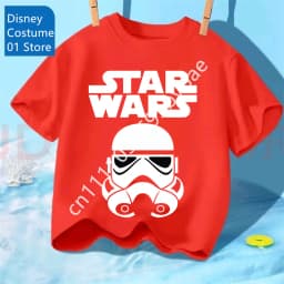 Star Wars Boba Fett Graphic Tee for Boys Casual Cotton Short Sleeve Kids T Shirt Soft Comfortable Toddler Fashion Top