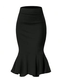 Women'S Spring Summer Elegant Commute Office Pencil High-Waist Skirt/Elegant Minimalist And Fashionable Style/Vacation Wear/Summ