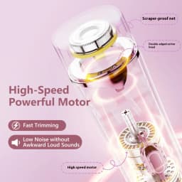 Women's 2-in-1 Dual-Head Electric Razor Painless Bikini Trimmer Wet/Dry Use Detachable Head for Ladies Hair Shaver