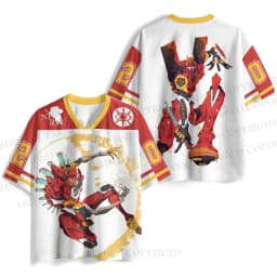 2026 Retro Neon Genesis Evangelion EVA-02 & Asuka Streetwear quick drying Jersey T-shirt, Unisex Oversized Harajuku V-Neck Tee