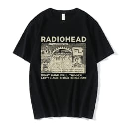 Vintage Classic Radiohead T Shirt Men Tees North America Tour Rock Boy Women's Tshirt Camisetas Hombre Hip Hop Street Casual Top
