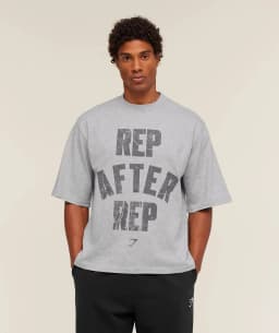 Rep After Rep Training Shark Outdoor Sports White Casual T-Shirt Men's and Women's Luxury Brand Top
