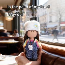 Mini Humanoid Doll DIY Dressing Doll With Hanging Rope Girl Handbag Pendant Keychain Mobile Phone Pendant Home Decoration Gift
