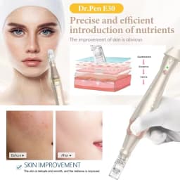 Professional E30-W Micro Skin Wireless 0.25mm Needle Electric Facial Skin Skincare Tool SPA Care