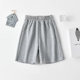 Children's Cotton Shorts Black Gray - Summer Breathable Loose Fit for Boys & Girls Five-Point Pants Baby Clothes