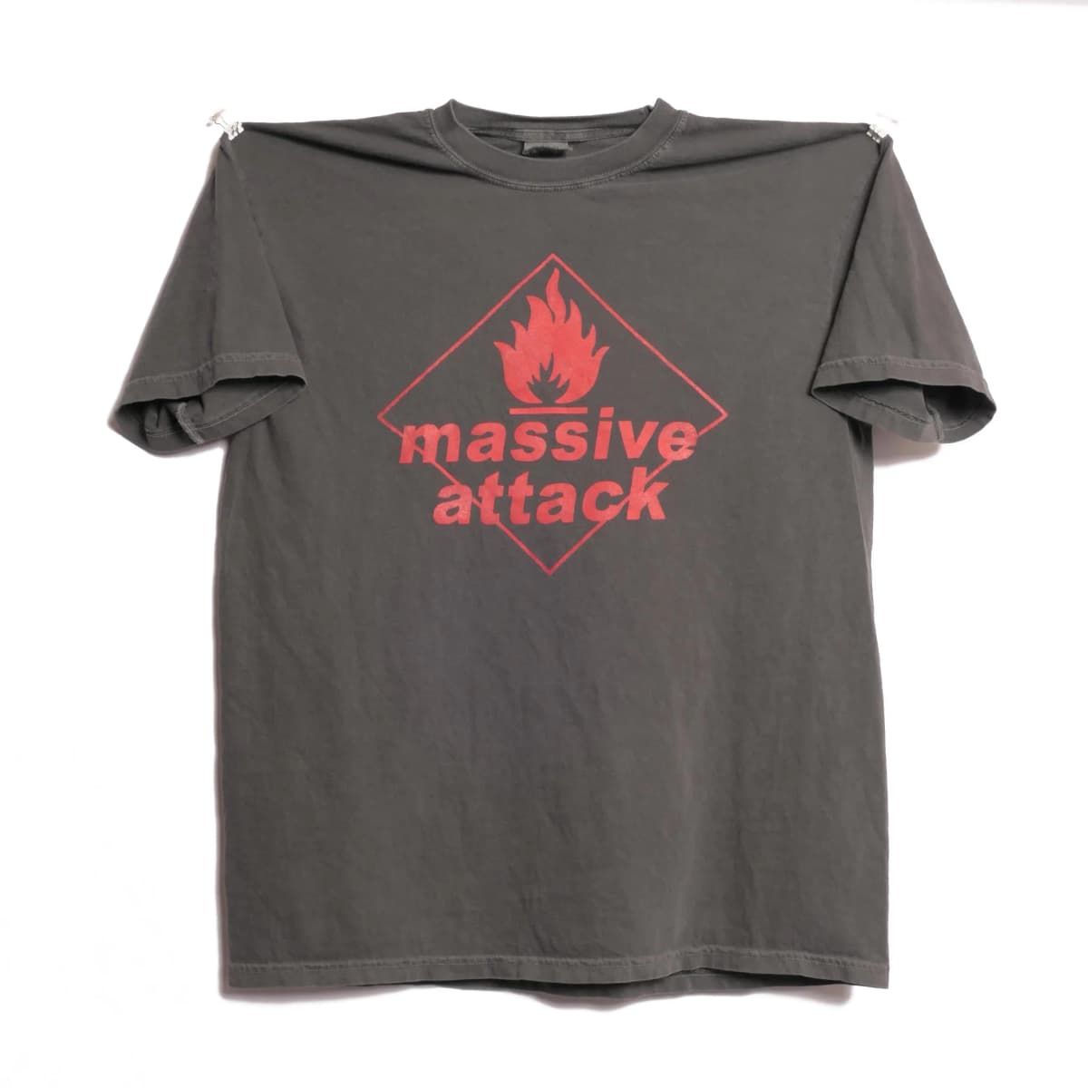 Women's Vintage Massive Attack Band T-Shirt Unisex Cotton Oversized Loose Casual Short Sleeve Suitable for All Seasons