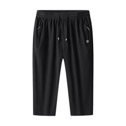Big&Tall Cotton Shorts Men Plus Size Casual Knit Summer Thin Breathable Sports Capri Shorts Running Cropped Pants 6XL 7XL 8XL