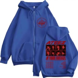 ATEEZ 2026 World Tour in Your Fantasy Zipper Hoodies Korean Kpop Men Women Clothing Fashion Zip Up Sweatshirts Jackets Coats