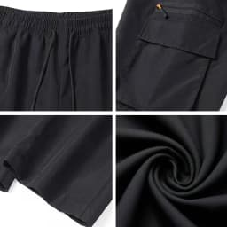 Men's Spring/Summer New Multi-pocket Quick-dry Straight-leg Cargo Pants, Waterproof Fabric with Drawstring Design
