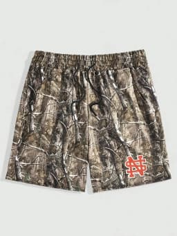 2026 New Arrival Tree Camo Mesh Shorts 3D Print, Streetwear Athletic Shorts for Men Y2K Oversized Casual Quick Drying Pants