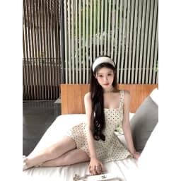 Polka Dot Strapless Dress Women's Summer 2026 New Arrival Elegant and Stunning A-Line Puffy Short Skirt