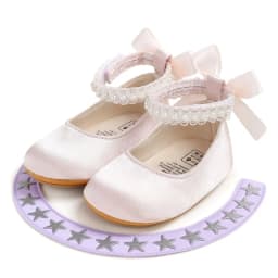 Infant Baby Girls Mary Jane Flats Bow Non-Slip Soft Sole Princess Toddler First Walkers Sneaker Wedding Dress Dancing Shoes