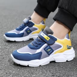 Spring and autumn children’s mesh breathable sneakers for boys, casual, leisure, youth, outdoor sports, running shoes.