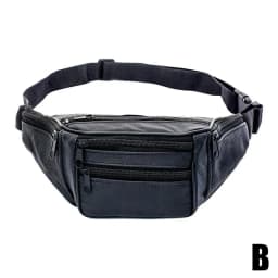 Men's Waist Pack PU Leather Bag Waist Belt Bag Male Artificial Leather Fanny Pack Fashion Luxury Small Shoulder Bags For Men