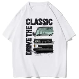 Drive The Classic T25 T3 Campervan Vintage T-Shirt Men Short Sleeve Funny Retro Car Driver Beach Style Boy Tops Mans White Tees