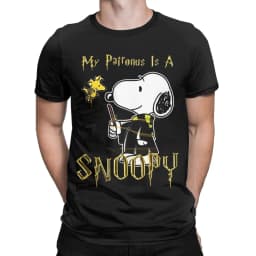 Snoopy Charlie Moonlit Cycling T Shirts for Men Women Cotton Vintage T-Shirt Round Neck Tee Shirt Short Sleeve Clothing