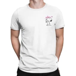 Snoopy Charlie Moonlit Cycling T Shirts for Men Women Cotton Vintage T-Shirt Round Neck Tee Shirt Short Sleeve Clothing