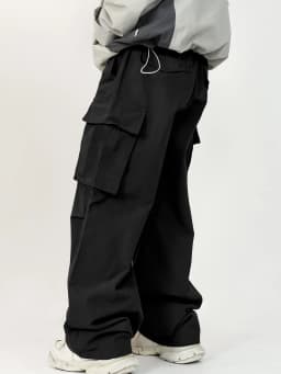 3D Pockets, Street-styling Workwear, Trendy Functional Lacing, Loose-fitting Casual Pants, Men's Straight-cut Fashion