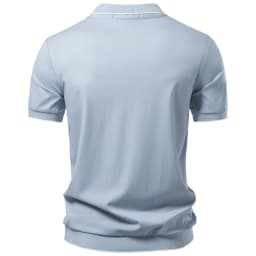 AIOPESON Old Money Polo Shirt Men‘s Solid Color Design Premium Fabric Skin Friendly Cool Breathable Soft Wear