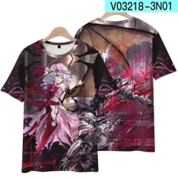 Summer Game TouHou Project Yakumo Yukari Print T Shirts 3D Printed Men/Women Short Sleeve Cartoon T-Shirt Fashion Harajuku Tops