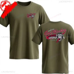 Amazing New Gas Monkeys Garage Summer Casual Cotton Short-sleev Essential Double-sided Gas Monkeys Garage Male Cotton T Shirt