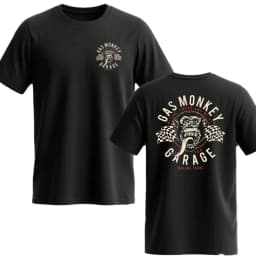 Amazing New Gas Monkeys Garage Summer Casual Cotton Short-sleev Essential Double-sided Gas Monkeys Garage Male Cotton T Shirt