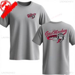 Amazing New Gas Monkeys Garage Summer Casual Cotton Short-sleev Essential Double-sided Gas Monkeys Garage Male Cotton T Shirt