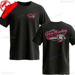 Amazing New Gas Monkeys Garage Summer Casual Cotton Short-sleev Essential Double-sided Gas Monkeys Garage Male Cotton T Shirt