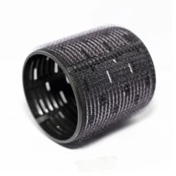 6pcs/set Aluminum Core Thermal Hair Rollers Fast Heating Ceramic Ionic Hook & Loop Air Bang Magic Sleep Curl Bar 60mm 1949