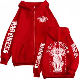 Bad Omen Band DYFL NA Tour Merch 2026 Jacket Sweatshirts Men's Harajuku Hip Hop Punk Zip Up Hoodie Casual Loose Zipper Pullovers