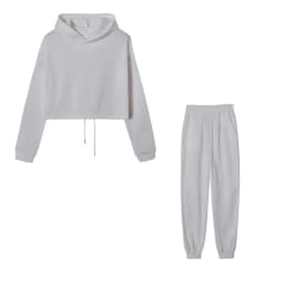 Women's Long-Sleeved Sports Suit, Casual Waist Wear Fashion Trend Two-Piece Set