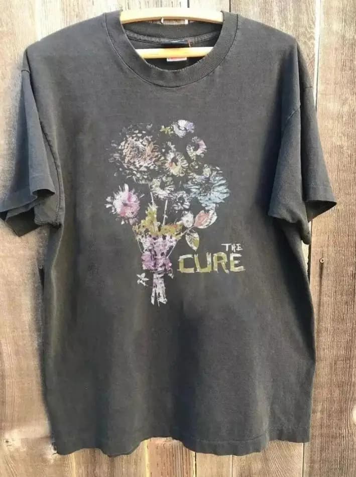 The Cure Retro T-Shirt, The Cure Unisex T-Shirt Pure Cotton, All-Season Casual Loose-Fitting Streetwear Shirt mens t shirts