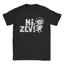 Novelty Dungeon Crawler Carl Hi Zev T-Shirt Men Crewneck Pure Cotton T Shirt Short Sleeve Tees Gift Idea Clothing