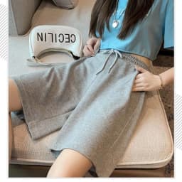 Cotton Summer Wide Leg Shorts for Women's Sports, Loose Fit, Thin, High Waisted Straight Leg Casual Shorts