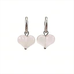 HUIDANG 2026 New In Heart Earring Ohrringe Woman Hoop Earring 316 Stainless Steel With Natural Stone
