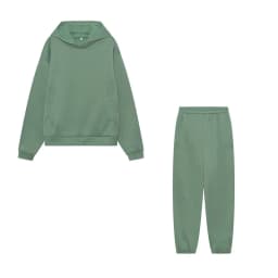 2026 Trend Casual Fashion Thickened Long-Sleeved Sweater And Pants Two-Piece Set with Cap for Women