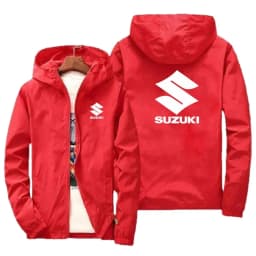 Suzuki Youth Korean Version Thin Hooded Windbreaker Motorcycle Riding Windproof Jacket Outdoor Waterproof Riding Gear