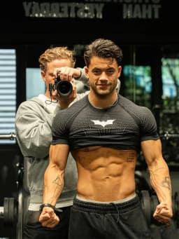Gym Bat Quick Drying Slim Fit Men's Short Sleeved Sports T-shirt 2026 Healthy Fitness Running Sports Fitness Men's Casual Shirt