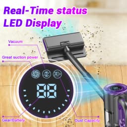 Multifunctional Handheld Vacuum Cleaner, 8.2Kpa Super Suction Power, 6000Mah Battery USB Charging, Brushless Motor, Adjustable Rod-Type Carpet Cleaner, Household Cleaning Tool