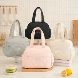 New Thickened Lunch Bag Reusable Large Capacity Insulated Lunch Tote Bag Leakproof Multi-functional Insulated Handbag