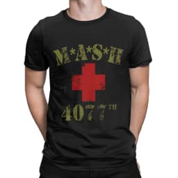 Novelty MASH 4077 T-Shirts for Men Crewneck 100% Cotton T Shirt Short Sleeve Tee Shirt Gift Idea Clothing