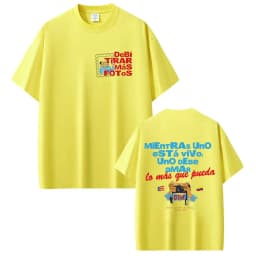Rapper Bad Bunny T-shirt Debi Tirar Mas Fotos DTMF Tour T Shirts Men's Women Clothing Fashion Hip Hop Vintage T-shirt Streetwear