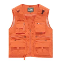 Fishing Vest Breathable Fishing Travel Mesh Vest with Zipper Pockets Summer Work Vest for Outdoor Activities