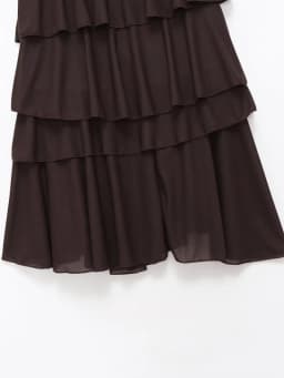 ETJ Women's Tiered Ruffle Skirt Asymmetrical Hem Long Flowy Midi Skirt 2026 Spring Fashion Elegant Layered Skirts