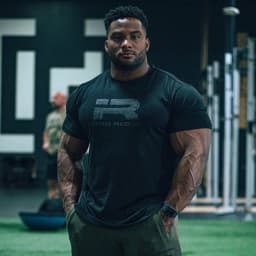 IR Series Hard Core Short Sleeve T-shirt Sport Print Round Neck Simple Sweat Absorbent Fitness Men's Clothing Training Loose
