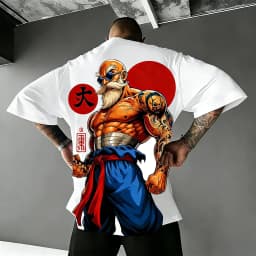 2026 Summer Dragon Ball Retro Pure Cotton Fitness T-shirt Men's Oversized Short-sleeved Family Unisex Children's Casual Shirt