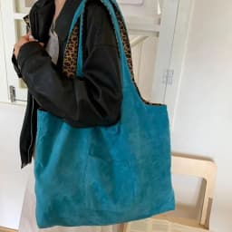 Casual Double Sided Shoulder Bag Large Capacity Floral Pink Tote Bag Leopard Print Bag
