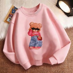 Pullover Streetwear Bear Design Y2k Kids Hoodie Hip Hop Children's Sweatshirt Hoody Casual Hoodies for Boys Girls Clothes