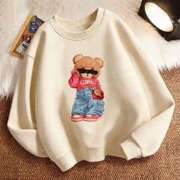 Pullover Streetwear Bear Design Y2k Kids Hoodie Hip Hop Children's Sweatshirt Hoody Casual Hoodies for Boys Girls Clothes